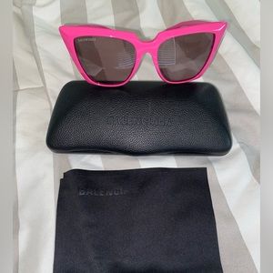 Balenciaga 55MM Squared Cat Eye Sunglasses nwt